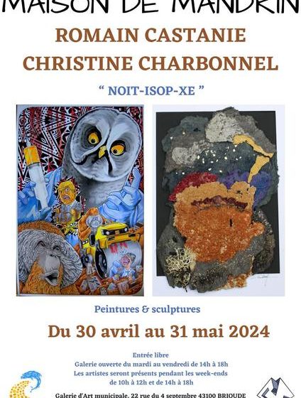 Exposition  Romain Castanie & Christine Charbonnel  « NOIT-ISOP-XE »