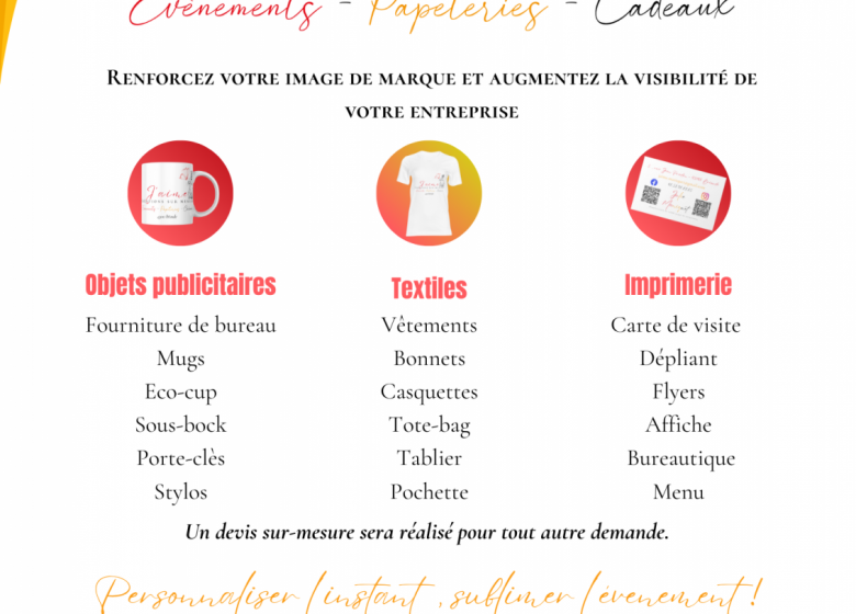 J’aime – Créations sur mesure