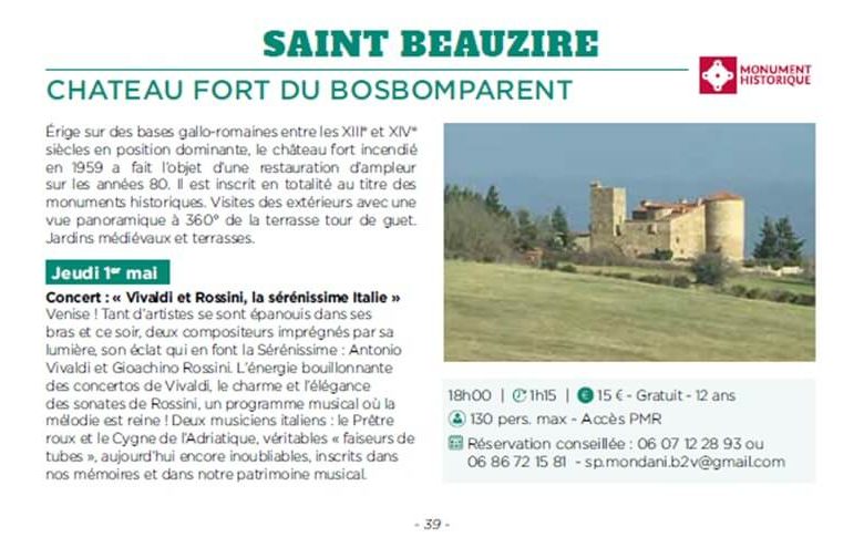 Dans le cadre du Printemps du Patrimoine Vivaldi et Rossini : la sérénissime Italie