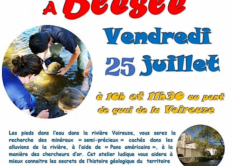Ateliers de technique d’orpaillage Blesle