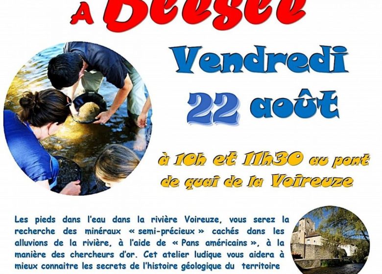 Ateliers de technique d’orpaillage Blesle