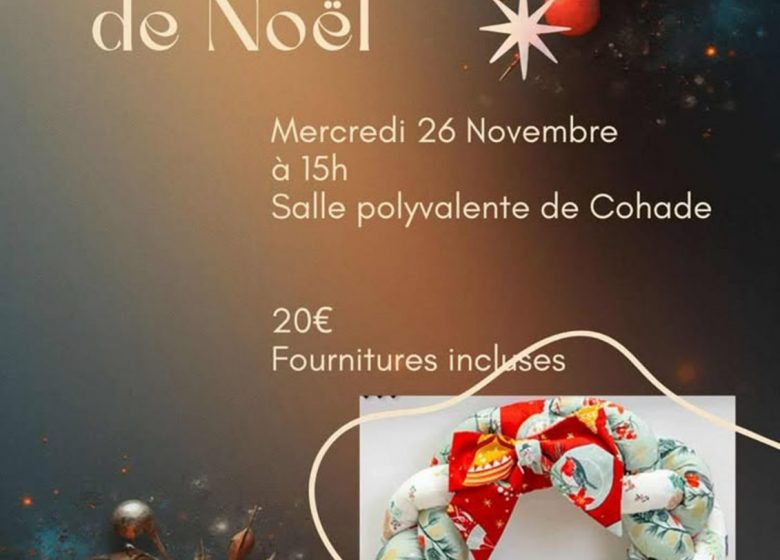 Atelier couture « Couronne de Noël »