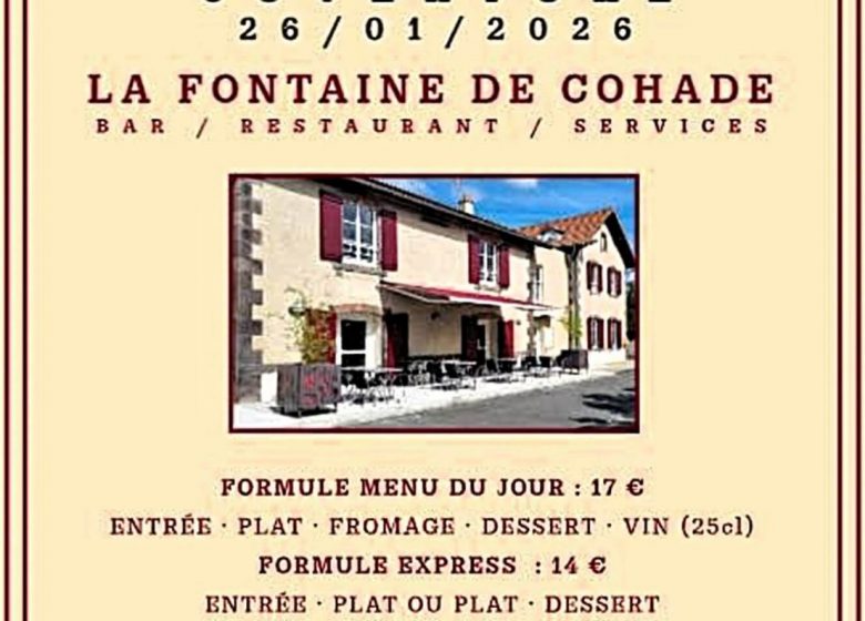 La Fontaine de Cohade Bar Restaurant Services