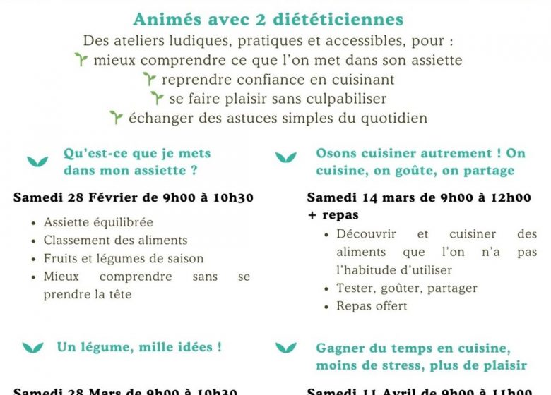 Atelier : « Gagner du temps en cuisine, moins de stress, plus de plaisie »
