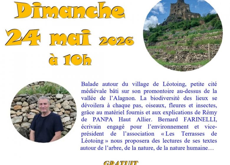 Balade nature en lecture autour de Léotoing avec Bernard Farinelli