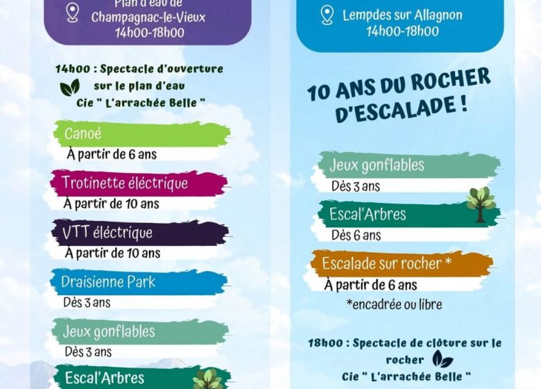 Journée et senastions en famille à Lempdes  sur Allagnon