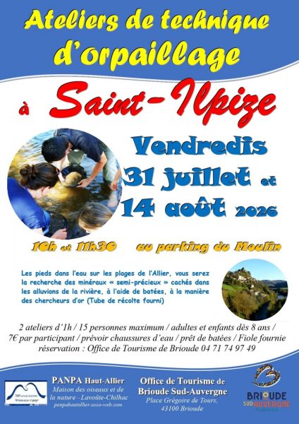 Ateliers de technique d&rsquo;orpaillage