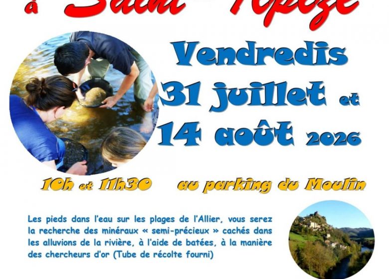 Ateliers de technique d&rsquo;orpaillage