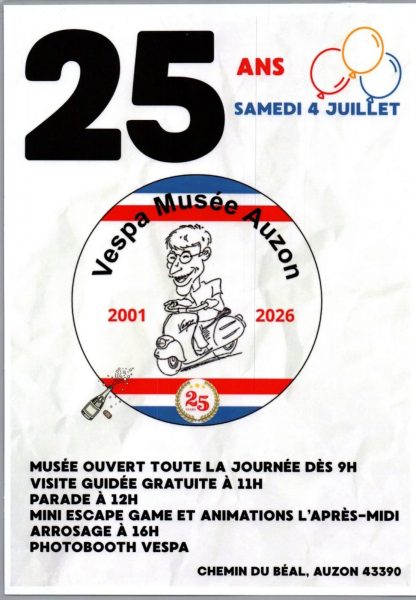 25 ans Vespa Musée Auzon