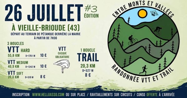 Randonnée VTT et Trail Entre Monts et Vallées