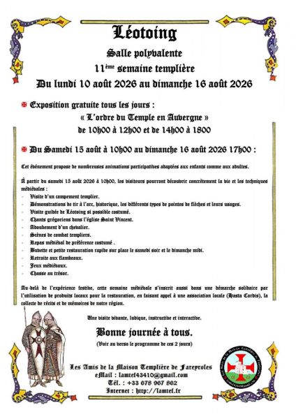 11e Semaine templière