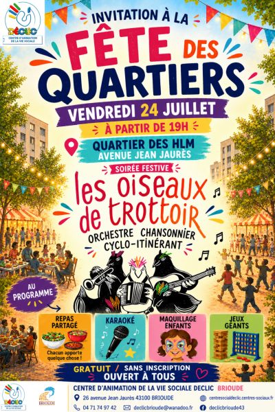 DECLIC D&rsquo;été – Fête des quartier