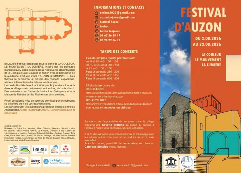 Concerts à Auzon