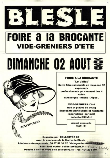 Foire à la brocante et vide-greniers d&rsquo;été
