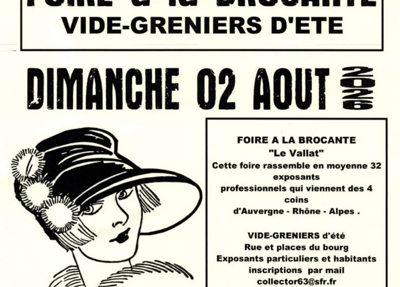 Foire à la brocante et vide-greniers d&rsquo;été