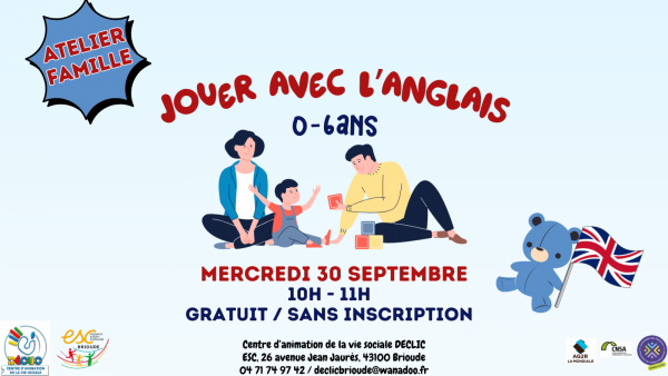 Jouons avec l&rsquo;anglais (0-6 ans)