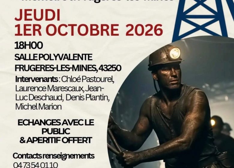 Soirée-Patrimoine ;  Table-ronde Patrimoine minier et enjeux de Mémoire