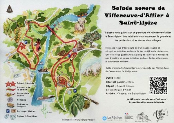 Balade sonore de Villeneuve d&rsquo;Allier à Saint-Ilpze