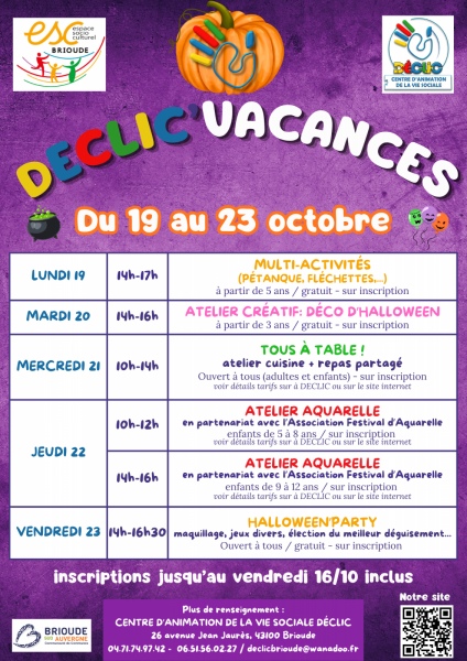 Déclic Vacances / Halloween Party !