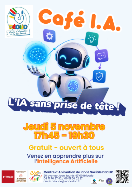 Atelier DECLIC : L&rsquo;IA sans prise de tête !